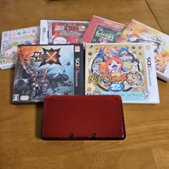 ニンテンドー3DS レッド　本体、ソフト6点セット