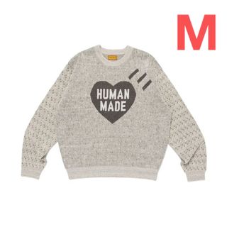 HUMAN MADE/Heart Knit Sweater/グレーM