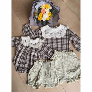 #子供服かわいい姉妹ペアコーデ