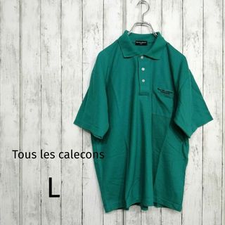 ツールキャルソン メンズ ゴルフウエア ポロシャツ グリーン 半袖 L 21