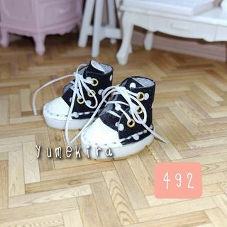 スニーカー　ドット柄　No.492　イーマリー　リカちゃん　ブライス　シューズ