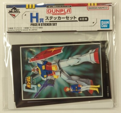 BANDAI SPIRITS 一番くじ 機動戦士ガンダム ガンプラ 2024 H賞 ガンダム～逆襲のシャア 初期パッケージ ステッカーセット